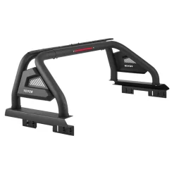 VEVOR Truck Bed Roll Bar, Universal Adjustable Sport Bar Chase Rack, with Luggage Rack for Full-Size Pickup, Carbon Steel Construction with Extension Light Bracket, Rust-resistant Coating