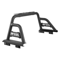 VEVOR Truck Bed Roll Bar, Universal Pickup Sport Adjustable Bar Chase Rack Compatible with Full-Size Truck, Carbon Steel Construction with Extension Light Bracket, No Rack Included