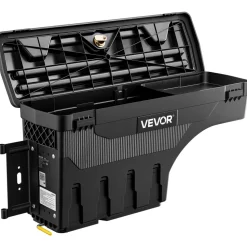 VEVOR Truck Bed Storage Box, 6.6 Gal/25 L Waterproof ABS Wheel Well Tool Box with Anti-Theft Combination Lock, Compatible with 1997-2014 Ford F-150, Driver Side Left (Drilling Required)
