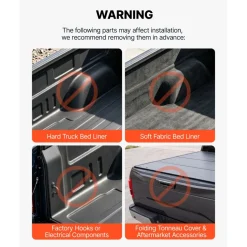 VEVOR Truck Bed Storage Box, 6.6 Gal/25 L Waterproof ABS Wheel Well Tool Box with Anti-Theft Combination Lock, Compatible with 2002-2018 Dodge Ram 1500 2500 3500, Driver Side Left (Drilling Required)