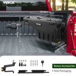 VEVOR Truck Bed Storage Tool Box 2019-20 Chevrolet Silverado 1500 Left+Right