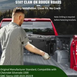 VEVOR Truck Bed Storage Tool Box 2019-20 Chevrolet Silverado 1500 Left+Right