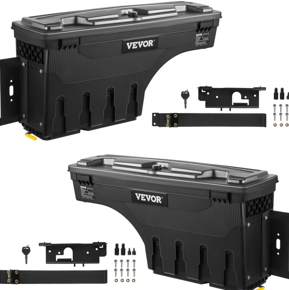 VEVOR Truck Bed Storage Tool Box 2019-20 Chevrolet Silverado 1500 Left+Right