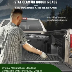 VEVOR Truck Bed Storage Tool Box Lockable for Tundra 2007-2021 Left and Right