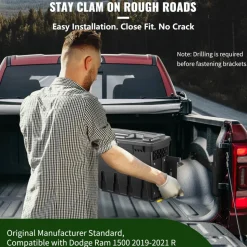 VEVOR Truck Bed Storage Tool Box for Dodge Ram 1500 2019-2021 Left and Right