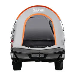 VEVOR Truck Bed Tent, 6.4'-6.7' Pickup Truck Tent with Rain Layer and Carry Bag, Waterproof PU2000mm Double Layer Truck Tent, Accommodate 2-3 Person, for Camping Traveling Outdoor Activities