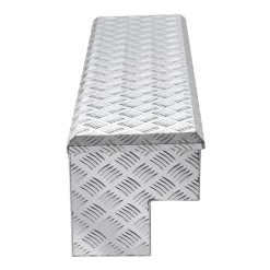 VEVOR Truck Bed Tool Box, Heavy Duty Aluminum Tool Box with Diamond Plate, Storage Toolbox Chest Organizer Supports up to 220 lbs, Ideal for Pickup, Truck Bed, RV, Trailer, 30.3 x 24 x 9 in, Silver