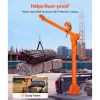 VEVOR Truck Crane, 1100 lbs Manual Pickup Truck Crane with Hand Winch, 360° Rotating Telescopic Boom, Premium Galvanized Steel, Foldable Pickup Bed Jib for Machine Lumber Attic Heavy Load Lifting