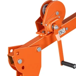 VEVOR Truck Crane, 1100 lbs Manual Pickup Truck Crane with Hand Winch, 360° Rotating Telescopic Boom, Premium Galvanized Steel, Foldable Pickup Bed Jib for Machine Lumber Attic Heavy Load Lifting