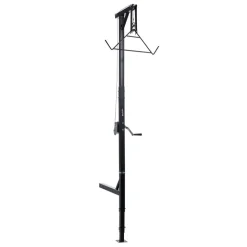 VEVOR Truck Hitch Game Hoist, 400 lbs Load Capacity, Hunting Deer Hoist with 2-inch Receiver, 360-Degree Swivel Shaft & Adjustable Height, Includes Gambrel Winch for Skinning & Cleaning Game