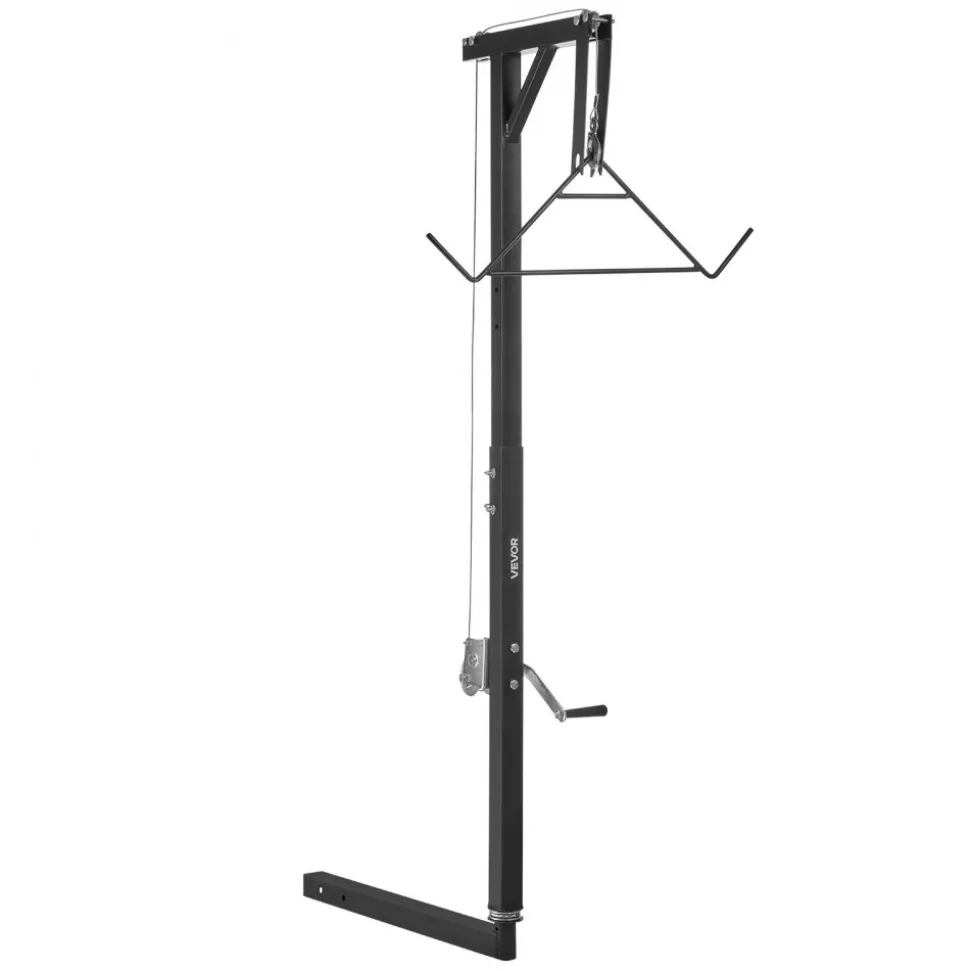 VEVOR Truck Hitch Game Hoist, 300 lbs Load Capacity, Hunting Deer Hoist with 2-inch Receiver, 360-Degree Swivel Shaft & Adjustable Height, Includes Gambrel Winch for Skinning & Cleaning Game