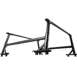 VEVOR Truck Ladder Rack, 21-31.5 in Height, Adjustable Non-Drilling Aluminum Cargo Rack with Sidebar, 800 lbs Static Capacity, Ideal for Canoes, Surfboards, Ladders, Lumber, Tents, and Large cargo