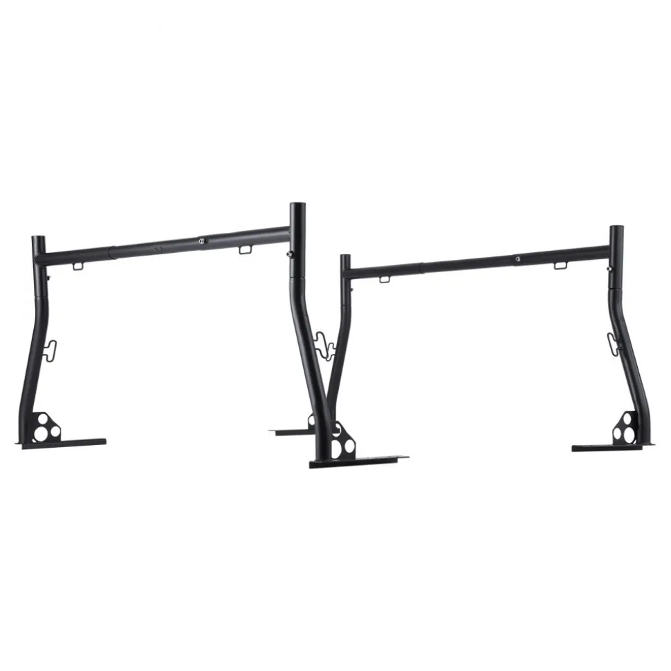 VEVOR Truck Ladder Rack, 49-73 in Width, Extendable Universal Cargo Rack, Heavy Duty Steel with 800 lbs Static Load Capacity, Ideal for Canoes, Surfboards, Ladders, Lumber, Tents, and Large Cargo