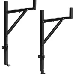 VEVOR Truck Rack, 19-34inch Extendable Truck Ladder Rack, 38.6"-43.6" Adjustable Height, 250 lbs Capacity Steel Ladder Rack for Truck, Heavy Duty Truck Bed Rack for Kayak, Surfboard, Lumber, Ladder