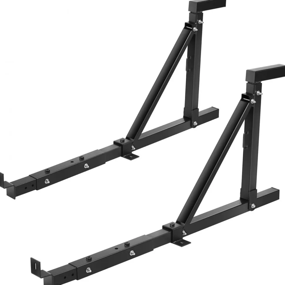 VEVOR Truck Rack, 19-34inch Extendable Truck Ladder Rack, 38.6"-43.6" Adjustable Height, 250 lbs Capacity Steel Ladder Rack for Truck, Heavy Duty Truck Bed Rack for Kayak, Surfboard, Lumber, Ladder