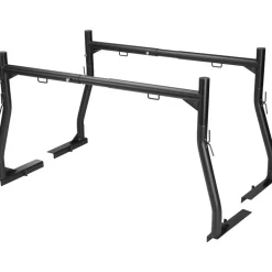 VEVOR Truck Rack, 46-71inch Extendable Truck Ladder Rack, 800 lbs Capacity Steel Ladder Rack for Truck with Non-Drilling J-bolts, Heavy Duty Truck Bed Rack for Kayak, Surfboard, Lumber, Ladder