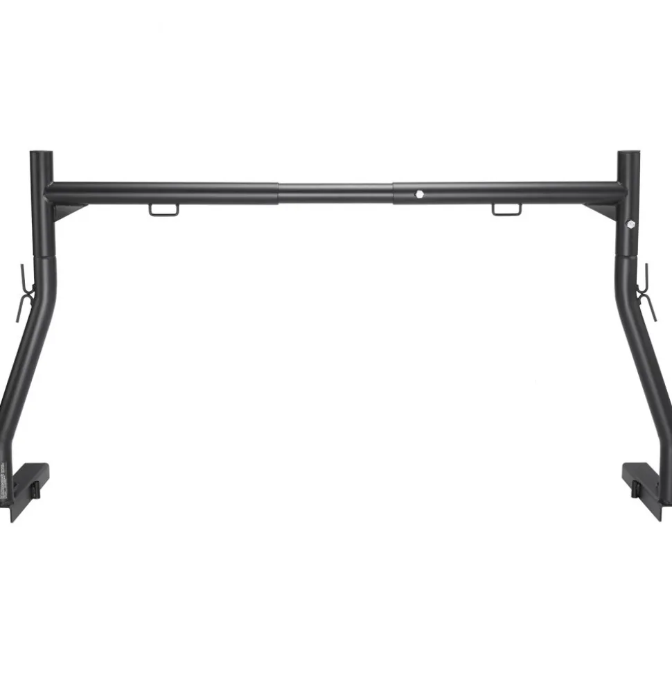 VEVOR Truck Rack, 46-71inch Extendable Truck Ladder Rack, 800 lbs Capacity Steel Ladder Rack for Truck with Non-Drilling J-bolts, Heavy Duty Truck Bed Rack for Kayak, Surfboard, Lumber, Ladder