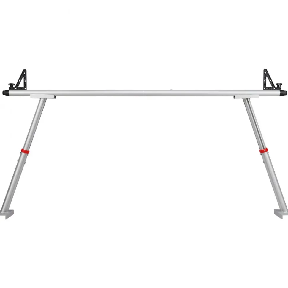 VEVOR Truck Rack, 800 lbs Capacity, 19-34in Adjustable Height, Aluminum Ladder Rack for Truck with 8 Non-Drilling C-clamps, Heavy Duty Truck Bed Rack Two-Bar Set for Kayak, Surfboard, Lumber, Ladder