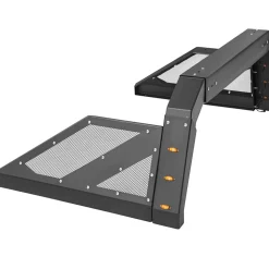 VEVOR Truck Roll Bar Chase Rack Adjustable with 6 Amber Auxiliary Side Marker Lamps, Universal Fit for Pickup Trucks