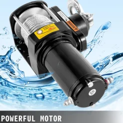 VEVOR Truck Winch 3,000LBS Electric Winch 10m Steel Cable 12V Power Winch Jeep Winch with Wireless Remote Control and Powerful Motor for UTV ATV & Jeep Truck and Wrangler Accessories in Car Lift