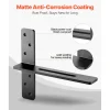VEVOR T Shelf Brackets 2 Pcs, 200 lbs/90 kg Weight Capacity, 14x2.89x12 in / 355.6x73.5x304.8 mm, Solid Steel Heavy Duty Brackets for Shelves, Countertop Support Floating Bracket Hardware with Screws