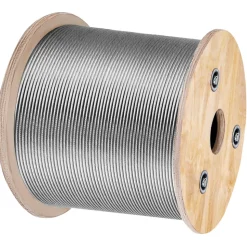 VEVOR T316 Stainless Steel Cable 1/8" 7x7 Steel Wire Rope Cable 500FT Cable Railing Transport Wire Rope Cable for Railing Decking DIY Balustrade