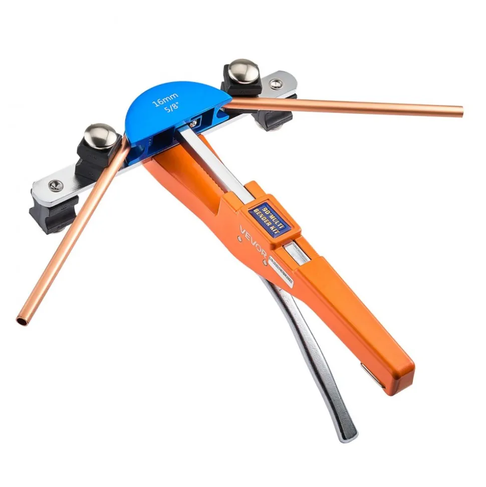 VEVOR Tubing Bender Kit, 1/4 to 7/8 Inch, Compact Ratcheting Tube Pipe Bender, Forward/Reverse Hand Bending Tool, with 7 Color Aluminium Alloy Dies, for Copper HVAC Air Conditioning Refrigeration