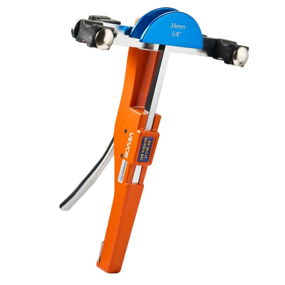 VEVOR Tubing Bender Kit, 1/4 to 7/8 Inch, Compact Ratcheting Tube Pipe Bender, Forward/Reverse Hand Bending Tool, with 7 Color Aluminium Alloy Dies, for Copper HVAC Air Conditioning Refrigeration