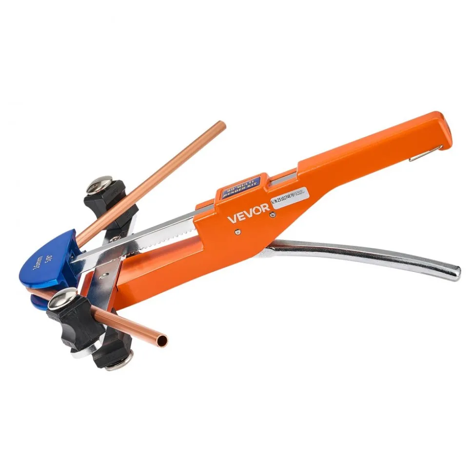 VEVOR Tubing Bender Kit, 1/4 to 7/8 Inch, Compact Ratcheting Tube Pipe Bender, Forward/Reverse Hand Bending Tool, with 7 Color Aluminium Alloy Dies, for Copper HVAC Air Conditioning Refrigeration