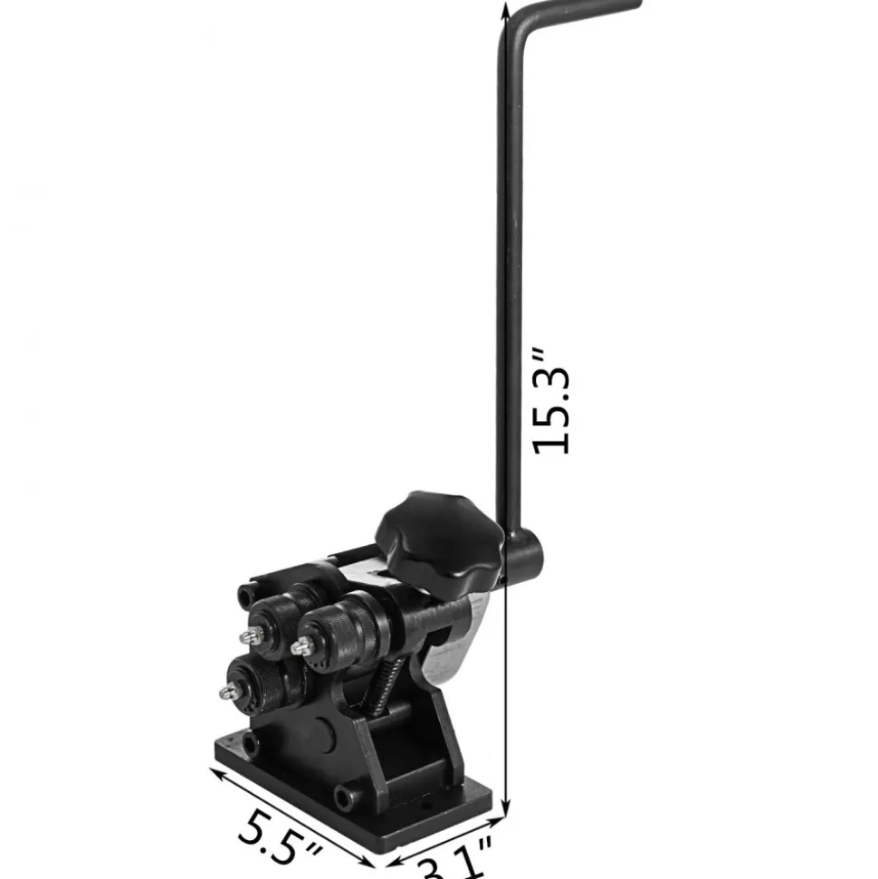VEVOR 1-1/2" Tubing Rolling Bender Manual Square & Rectangular Tube Bender 14 Gauge Roller Tubing Roller Flat Bar Bender For Mild Steel Cooper & Aluminum