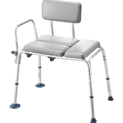 VEVOR Tub Transfer Bench for Bathtub, 500 lbs Weight Capacity Heavy Duty Shower Chair with Arm and Backrest, Height Adjustable Bathroom Shower Bench Bath Seat for Adults, Seniors, Elderly and Disabled