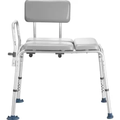 VEVOR Tub Transfer Bench for Bathtub, 500 lbs Weight Capacity Heavy Duty Shower Chair with Arm and Backrest, Height Adjustable Bathroom Shower Bench Bath Seat for Adults, Seniors, Elderly and Disabled