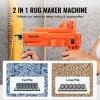 VEVOR Tufting Gun, 2 in 1 Cut & Loop Pile, Electric Carpet Weaving Flocking Machine, Rug Machines Starter Kit, 7-27 Stitches/sec High Speed Rug Making Tools, 4-25 mm Adjustable Height, 110V