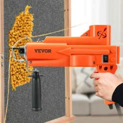 VEVOR Tufting Gun, 2 in 1 Cut & Loop Pile, Electric Carpet Weaving Flocking Machine, Rug Machines Starter Kit, 7-27 Stitches/sec High Speed Rug Making Tools, 4-25 mm Adjustable Height, 110V