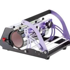 VEVOR Tumbler Heat Press Machine, 11-30oz Mug Press, Heat Up Fast and Even, Tumbler Press with Sublimation Paper, Tape and Gloves, Temp and Time Setting, for Sublimation Tumblers, Cups, Mugs, Purple