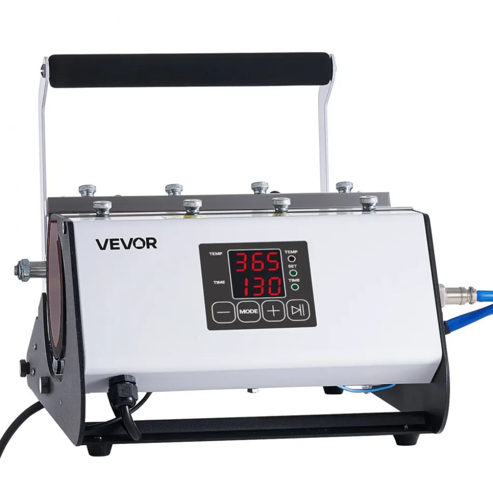 VEVOR Tumbler Heat Press Machine, 30 oz and 40 oz Mug Press, Fast and Even Heating, with Tape, Gloves, Easy Temp and Time Setting, Heat Transfer for Sublimation Tumblers, Cups, Mugs, Black and White