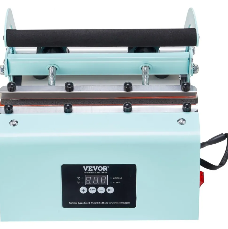 VEVOR Tumbler Heat Press Machine, 11-30oz Mug Press, Heat Up Fast and Even, Tumbler Press with Sublimation Paper, Tape and Gloves, Temp and Time Setting, for Sublimation Tumblers, Cups, Mugs, Green