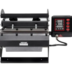 VEVOR Tumbler Heat Press Machine, 11-30oz Mug Press, Heat Up Fast and Even, Tumbler Press with Sublimation Paper, Tape and Gloves, Temp and Time Setting, for Sublimation Tumblers, Cups, Mugs, Black