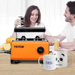 VEVOR Tumbler Heat Press, 30oz Mug Heat Press Machine, Sublimation Transfer 11-15oz 16-25oz 30oz Straight Skinny Tumblers, with Heat-Resist Gloves and Tape, for DIY Ceramic Mugs Cups Glasses