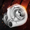 VEVOR Turbo Turbocharger with Gasket Kit, Turbo Charger Replacement for Car Engines, Compatible with 1.5L-4.0L Engine Displacements, Heat Resistance Engine Turbocharger with K418 Alloy Impeller