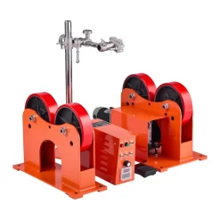 VEVOR Turning Rolls Linkage Roller, 2205 lbs Load Capacity, 2"-24" Diameter Adjustable, PU Rollers, Pipe Tank Turning Rolls Linkage Roller Rotary Welding Positioner, for Welding Equipment Support