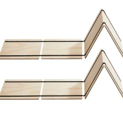 VEVOR Twin Size Bunkie Board, 0.4 in Foldable Bed Board Slats with Connection, Wooden Mattress Support for Twin Size Bed, Support under Mattress Boards, Ready to Use, 8 Piece, Burlywood