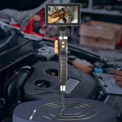 VEVOR Two-Way Articulating Borescope with Light, Inspection Camera with 0.25