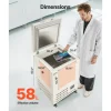VEVOR Ultra Low Temperature Freezer, 58 L, −40℉ to −123℉ Adjustable Temp Range, with Rollers and Digital Display, 304 Stainless Steel Liner, Low Temperature Lab Freezer for Laboratory Samples Storage