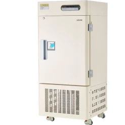 VEVOR Ultra Low Temperature Freezer, 28 L, −40℉ to −123℉ Adjustable Temp Range, with Rollers and Digital Display, 304 Stainless Steel Liner, Low Temperature Lab Freezer for Laboratory Samples Storage