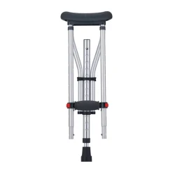 VEVOR Underarm Crutches, 13-Level Height Adjustable Underarm Walking Crutches, Lightweight Aluminum Crutches for Adults Teenager - with Soft Underarm Pad for Leg Injury Surgery Disabled, 1 Pair 300LBS