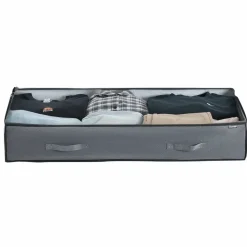 VEVOR Under Bed Storage with Clear Lids, 39.2 x 19.7 x 7.1 Inch, 90L Large Underbed Clothes Storage Containers, Low Profile Under Bed Drawer Shoe Organizer Bins Box for Blanket Shoe Bedroom, 6 Pack