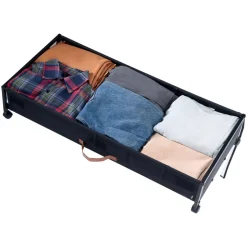 VEVOR Under Bed Storage with Wheels, 36.0 x 18.1 x 7.3 inch, Underbed Containers with Clear Lid, Underbed Shoe Organizer, Rolling Under the Bed Storage Bins for Clothes Shoes Blankets Bedroom, 2 Pack