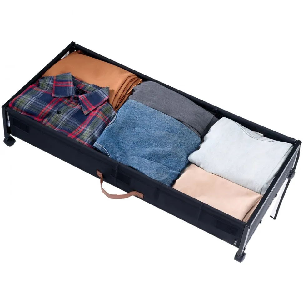 VEVOR Under Bed Storage with Wheels, 36.0 x 18.1 x 7.3 inch, Underbed Containers with Clear Lid, Underbed Shoe Organizer, Rolling Under the Bed Storage Bins for Clothes Shoes Blankets Bedroom, 2 Pack