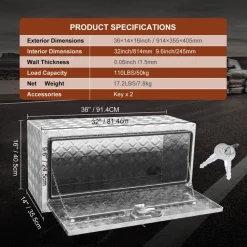 VEVOR Underbody Truck Box, 36